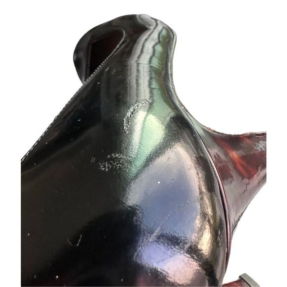 Anyi Lu Women’s Black Patent Leather Tortoise Shell Emily Pumps Size 7.5 - Picture 9 of 10